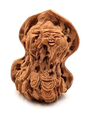 Nuez china tallada - Dios de la riqueza - Caishenye 2