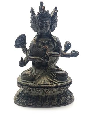Pequeña Estatua de Latón - deidad budista