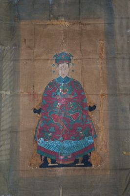 Pintura grande de un dignatario chino (alrededor de 70 años) - Mujer