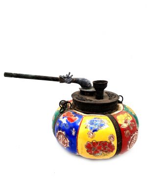 Pipa de agua chino en porcelana - Multicolor