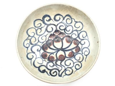 Plato pequeño de porcelana china 13cm - Flor
