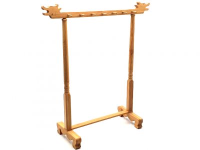 Porta Lápices de madera - 14 emplazamientos (7x2) - madera natural