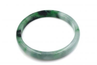 Pulsera Jade Brazalete del Clase A Verde y Verde Oscuro