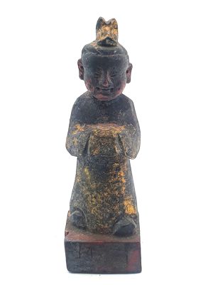 Reproducción antigua - Pequeña Estatua china - El monje
