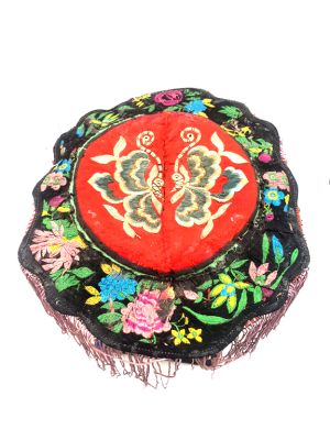 Viejo Sombrero de niño chino Mariposa